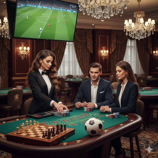 蓝洞棋牌主视觉：棋牌竞技界面